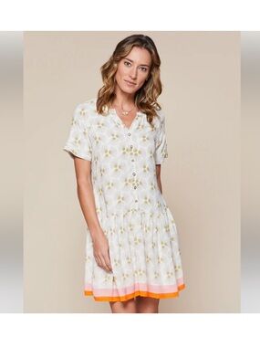 Spartina 449 Floral Pink Midi Dress